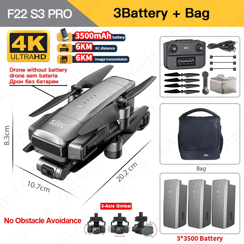 SJRC F11S 4K PRO+ F22 S3 PRO Professional Drone