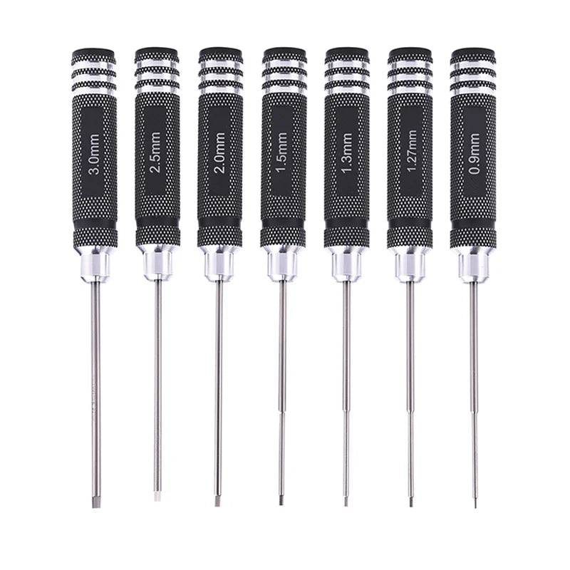 7pcs Titanium Plating Mini Precision Hex Screwdriver