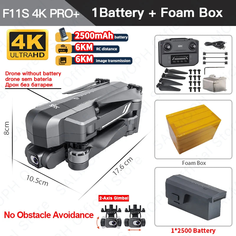 SJRC F11S 4K PRO+ F22 S3 PRO Professional Drone