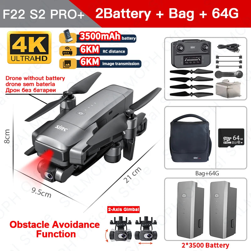 SJRC F11S 4K PRO+ F22 S3 PRO Professional Drone