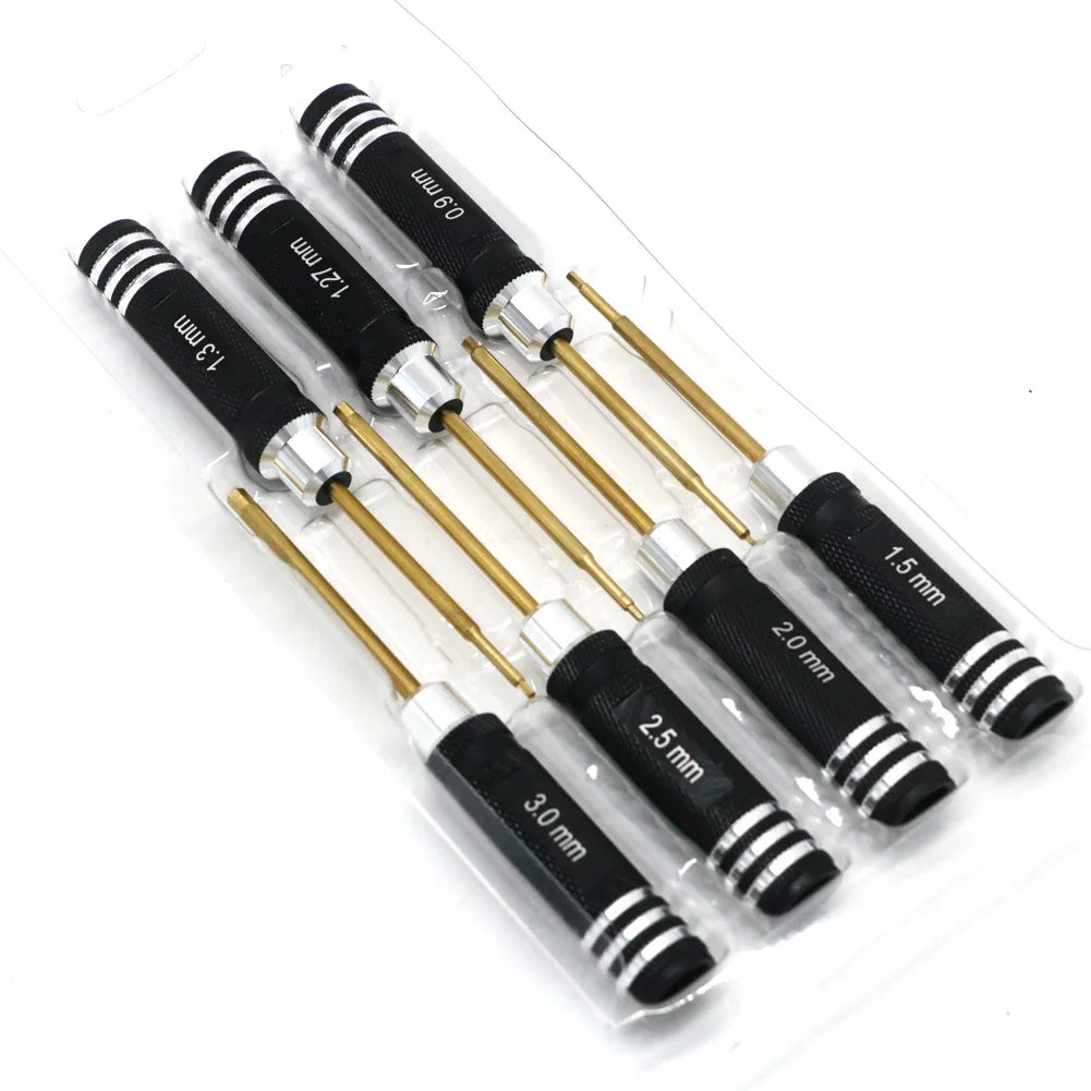 7pcs Titanium Plating Mini Precision Hex Screwdriver